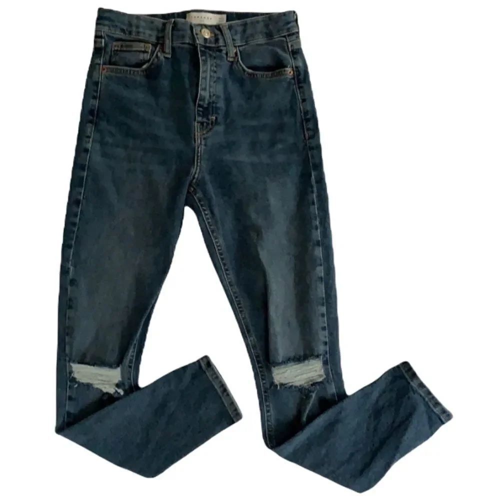 Top shop blue skinny jeans